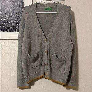 Clare V baby alpaca cardigan.